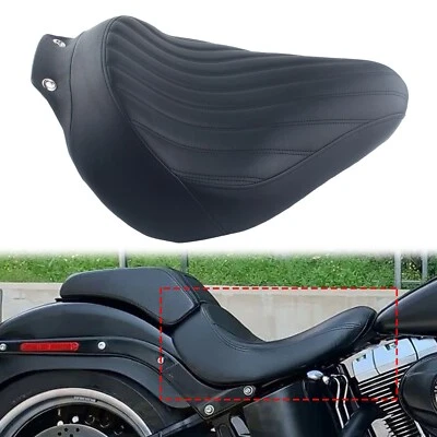 Cojín de asiento individual apto para Harley Davidson Fat Boy FLSTF 2007-2017 Driver Rider Foto 1 de 4