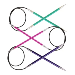 KnitPro Zing Fixed Circular Knitting Needles - 40cm (16") - Picture 1 of 2
