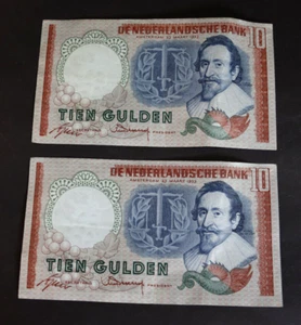 alte Banknote 10 Gulden Niederlande - Picture 1 of 2