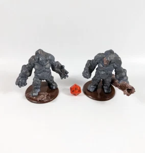 LOTE DE 2 GOLEMS Pintados CAST N PLAY Miniaturas RPG Impresas en 3D Gigantes de Piedra - Imagen 1 de 2