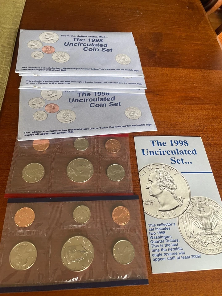 Lot of five 1998 US Mint Sets in OGP - Image 1 of 1