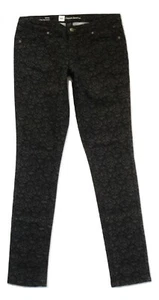 New Mossimo Skinny Fleur Print Jeans Size 6 Stretch Fit 3 Mid Waist Straight Hip - Picture 1 of 4