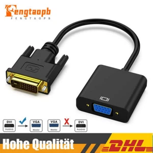 DVI 24+1 auf VGA Stecker auf Buchse für Computer Desktop PC Monitor Projektor DE - Bild 1 von 9