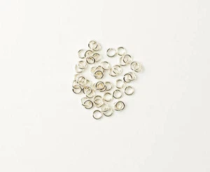 50 - Sterling Silver 4mm Jump Rings 20ga Open, Made in USA - Picture 1 of 1