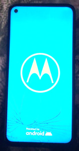[BROKEN] Motorola Moto G8 Power  64GB Black (Unlocked) Smartphone Cracked Glass