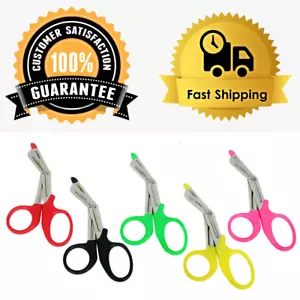 UTILITY FIRST AID BANDAGE TUFF CUT EMT MEDICAL SCISSORS HOUSEHOLD VET NURSING - Picture 1 of 12