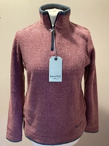 Rejilla roja morera Beyonce Eco de pescado extraño para mujer 1/4 con cremallera talla 8 14 16 22 - Imagen 1 de 7