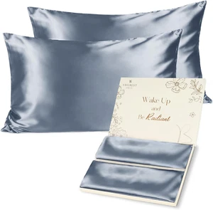 Satin Pillowcase, Silk Pillow Cases for Hair and Skin with Zipper, Queen Pillow - Picture 1 of 12