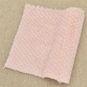 A4 Faux Fur Fabric Bronzing Dots Handbags Patchwork Clothing Sewing Craft DIY  - Picture 1 of 15