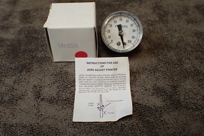 142-0316 SIEMENS Powers Controls 1-1/2" Analog Gauge 0-100°F, 3-15 psi (BN96) - Image 1 of 4