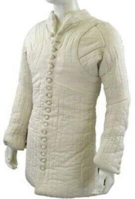 Medieval Gambeson Thick Padded Quilted Theater Costumes Suit Of Armor Larp Sca - Image 1 of 2