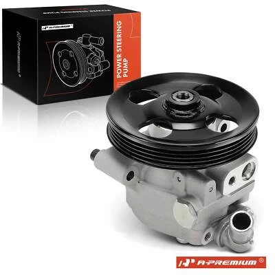 Power Steering Pump w/ Pulley for Ford Transit-150 250 350 15-24 V6 3.5L 3.7L - Image 1 of 4