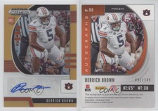 2020 Prizm Draft Picks Rookies Neon Orange /149 Derrick Brown Rookie Auto RC