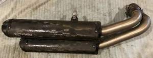 Two Brothers Black Series Carbon Fiber Exhaust Polaris RZR - Picture 1 of 6