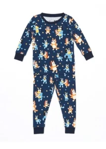 ☆ NEW! Little Sleepies Bluey Dance Mode Long Sleeve Pajama PJ Set Size 4T ☆ - Picture 1 of 6