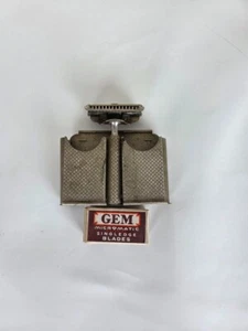 Vintage GEM Micromatic Rasierhobel mit Etui und Klingenpaket Rasierset - Bild 1 von 10