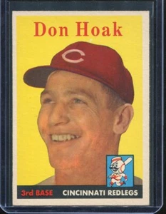 1958 Topps Baseball # 160 Don Hoak (NM+) Near Mint Plus - Picture 1 of 2