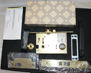 Baldwin Mortise Lock Corpo 6130.030.RLS Leva Destra Resistenza Ottone Lucido - Foto 1 di 7