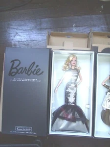 2015 Vestido de noche clásico Barbie colección blanco y negro - Imagen 1 de 1