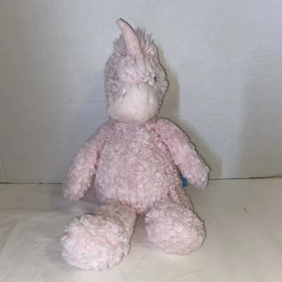 Manhattan Toy Company розовый плюшевый единорог шениль 13 дюймов мягкие жесткие глаза 2016 - Изображение 1 из 4