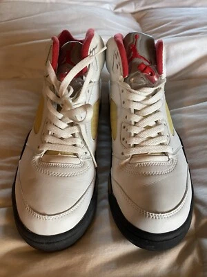 Nike Air Jordan V 5 Retro OG Rojo Fuego Talla 8 136027-101 Usado Estado Foto 1 de 4