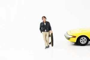 1:18 Figurine Skateboarder - Mann Anlehnend American Diorama III Figurines - Picture 1 of 2