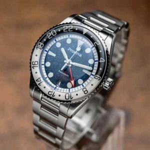 PX1720 39Mm NH34 GMT Orologio Uomo Lusso Avventurina Quadrante Pietra Preziosa Auto-Meccanico S - Foto 1 di 9