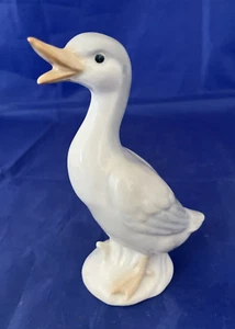 Vintage Otagari Ceramic Duck Goose Blue Grey Open Beak H:12cm - FREE POSTAGE - Picture 1 of 9