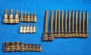 Blue Point 34 piezas 1/4" 3/8" unidad torx JUEGO DE ENCHUFES BROCAS eje corto y largo - Imagen 1 de 14