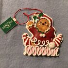Christmas Iced Gingerbread Man Resin Dimensional Ornament New Kurt Adler