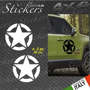 2 Renegade Full Star Stickers for Front Door Side - Picture 1 of 1