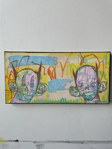 Whole Together Original Canvas Painting 10x20” Signed OOAK - Picture 1 of 4
