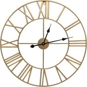 Sorbus Analog Wall Clock -Large 24" Roman Numeral Style Living Room Décor (Gold) - Picture 1 of 10