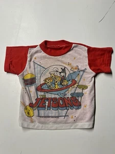 Vintage 80's The Jetsons Cartoon Animation Kids Toddler T Shirt Red Rare - Picture 1 of 5