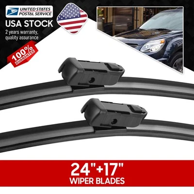 Super Clean 24''+17'' Top Lock Wiper Blades Set For 2010-2016 Chevrolet Equinox - Image 1 of 4