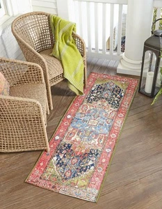 Outdoor Traditional Collection Area Rug - Limon (2' 7" x 5' 3" Runner, Multi/... - Picture 1 of 6