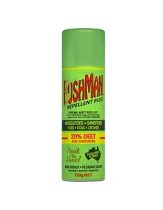 Bushman Repellent Plus Aerosol Spray 150g 20% Deet with Sunscreen Protection - Picture 1 of 1