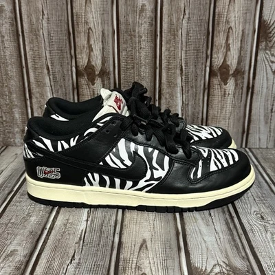 Nike SB Dunk Low OG QS Quartersnacks Zebra Mens 9 DM3510-001 - Image 1 of 4