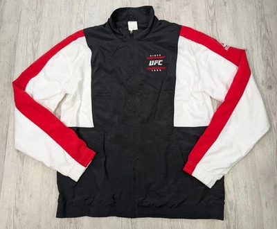 Reebok UFC 1993  Retro 2016 Full Zip Windbreaker Training Jacket Men's Size XL - Image 1 of 4
