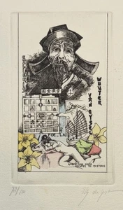 ELLY DE KOSTER: Exlibris for Wouter van Gysel; in Passepartout - Imagen 1 de 2