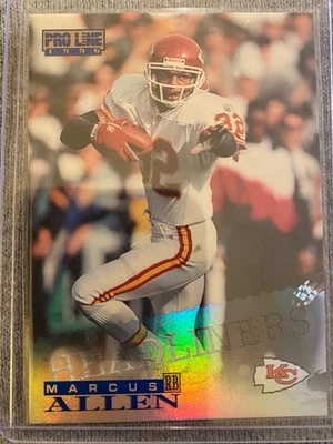 1996 Pro Line - Marcus Allen #49 Headliners Insert Kansas City Chiefs Miscut - Image 1 of 2