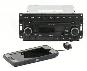 07-08 Chrysler Sebring Dodge Avenger Radio AM FM mp3 6 CD w Aux - 05064112AK REQ - Bild 1 von 7