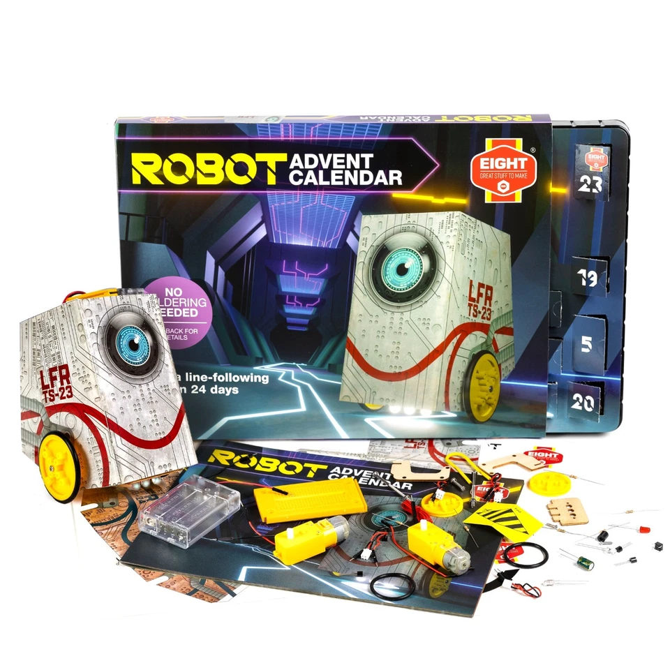 EIGHT Advent Calendar Kit - Build Your Own Robot (NEW) - Image 1 of 4