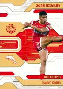 2025 Dolphins NRL TLA Special Edition Rivalry Card - Isaiya Katoa - Picture 1 of 3