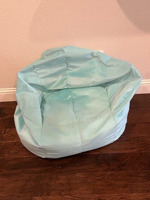 Big Joe Joey 豆包 椅子 长毛绒,儿童/青少年,2.5 英尺,绿松石 — 第 1/3 张图片