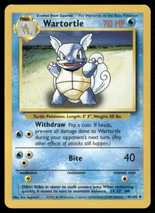 Wartortle Base Set 042/102 Pokemon TCG - Picture 1 of 2