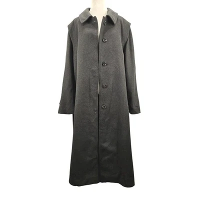 Casaco longo Schneiders Salzburg lã virgem cashmere EUA 16 mulheres lã verde oliva - Imagem 1 de 4