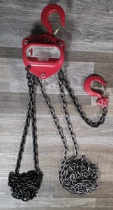 Coffing LHH 1 Ton Cap 15ft Lift Manual Chain Hoist - 2000lbs hand pull lever - Picture 1 of 2