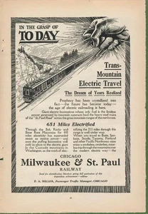 Zeitschriftenanzeige - 1917 - Chicago, Milwaukee, St. Paul Railroad - Bild 1 von 1