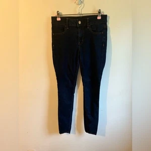 American Eagle Dark Blue Women's Hi-Rise Jegging Jeans Size 4 - Picture 1 of 6